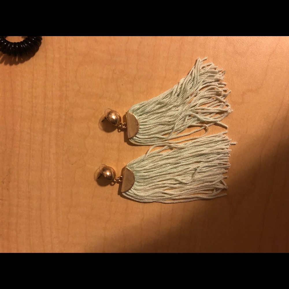 Gold and turquoise earrings